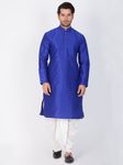 Princely Blue Cotton Kurta Dhoti Online
