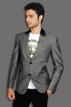 Stylish Modern Grey Linen Blazer BL5019