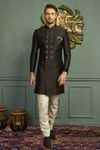 Onyx Black Indo Western Sherwani