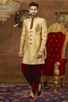 Extravagant Golden Indo Western Sherwani