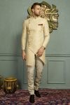 Rich Look Cream Asymmetrical Indo Western Sherwani