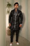 Dazzling Black Silver Kurta BL4030