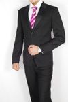 Peak Lapel Black Wedding Tuxedo BL3027