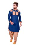 Cool Cotton Blue Pathani Suit