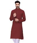 Marvellous Maroon Cotton Kurta
