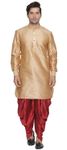 Pathani Style Chiku Kurta With Dhoti