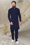 Beautiful Blue Silk Kurta Pajama