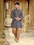Regal Navy Blue Designer Sherwani