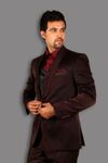 Shawl Lapel Wine Wedding Tuxedo BL3037
