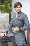 Grey Indo Western Sherwani BL1058