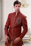 Maroon Indo Western Sherwani BL1070