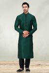Rama Embroidered Kurta With Black Pajama