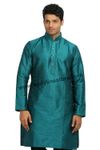 Teal Silk Kurta RK4118
