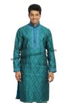 Blue Kurta Pajama RK4090