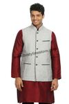 Silver Nehru Jacket RK4127
