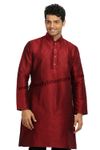 Maroon Silk Kurta RK4114