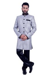 Silver  Indowestern Sherwani  RK1087
