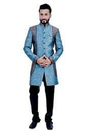 Dark Blue &  Coffee  Indowestern Sherwani  RK1085