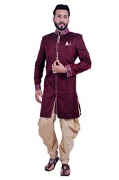 Wine  Indowestern Sherwani  RK1106