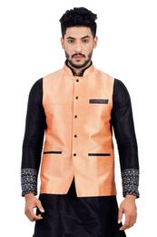 Salmon  Nehru Jacket   RK4132