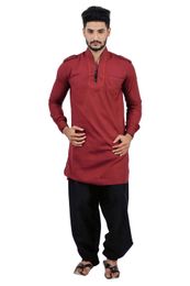Maroon  Pathani Suit  RK4141