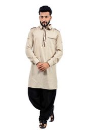 Dark Khaki  Pathani Suit  RK4144