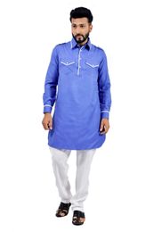 Blue  Pathani Suit  RK4139