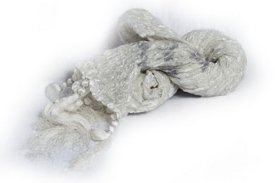 White Simple Khesh Stole