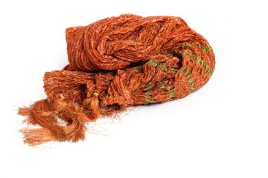 Ethnic Orange Simple Khesh Stole