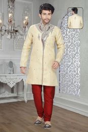 Smashing Cream Color Indo Western Sherwani