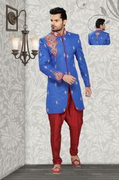 Rich Look Blue Color Indo Western Sherwani