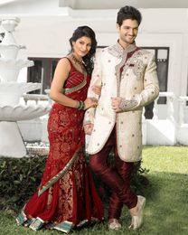 Glamourous Cream Color Indo Western Sherwani
