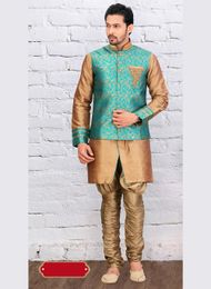 Brown Color Ethnic Look Indo Western Sherwani