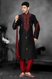 Black Maroon Color Kurta Payjama