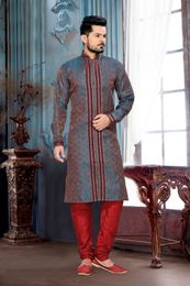 Blue Brown Color impressive Kurta Payjama