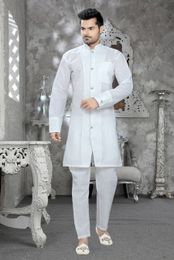 White Color resplendent Kurta Payjama