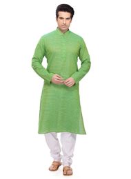 Amazing Green Color Ethnic Kurta Payjama