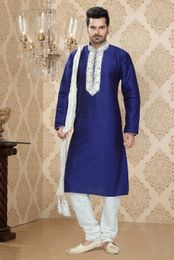 Vibrant Blue Color navratri Kurta Payjama