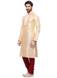 Beige Color Distinctive Kurta Payjama