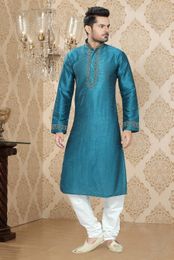 Blue Color Rayally Kurta Payjama