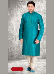 Splendid Blue Color Ethnic Kurta Payjama