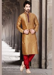 Dazzling Brown Kurta Payjama