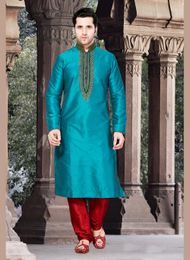 Blue Color Royal Wedding Kurta Payjama
