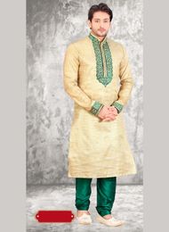 Men Ethnic Brown Kurta Payjama