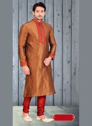Irresistible Brown Color Kurta Payjama