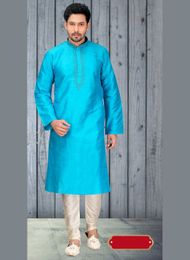 Sensational Blue Color Unique Kurta Payjama