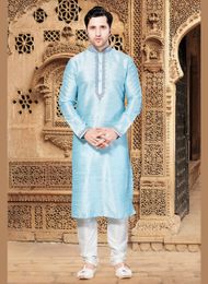 Blue Color Delight Kurta Payjama