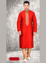 Ravishing Red Color Kurta Payjama