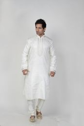 White  Color Ethnic  Kurta Payjama