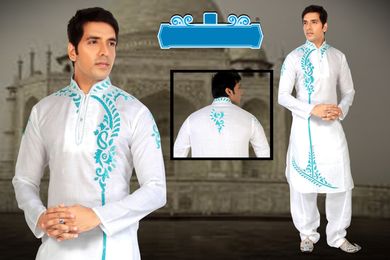 White Color Trendy look Kurta Payjama